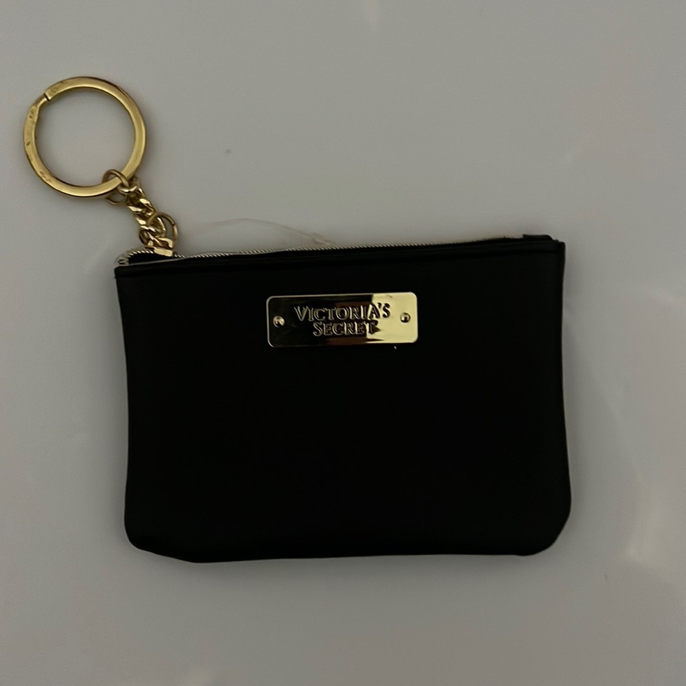 *Like New* Victoria Secret Coin Purse Key Chain- Black